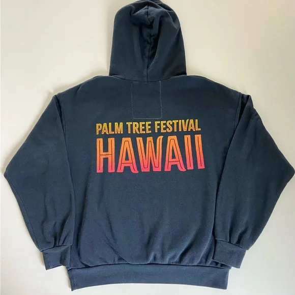 AVIATOR NATION x Palm Tree Music Festival North Shore Oahu Hoodie Unisex XS ๐ - Picture 3 of 13